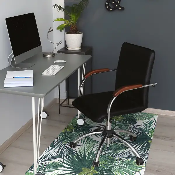 protectie podea birou frunze tropicale