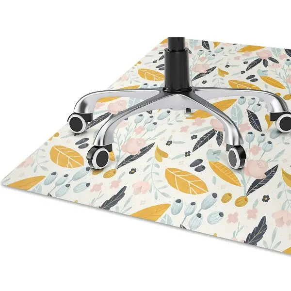 Covoras pentru protectie pardosea frunze pastel