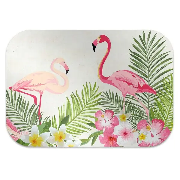 Covorașe pentru scaune două flamingo