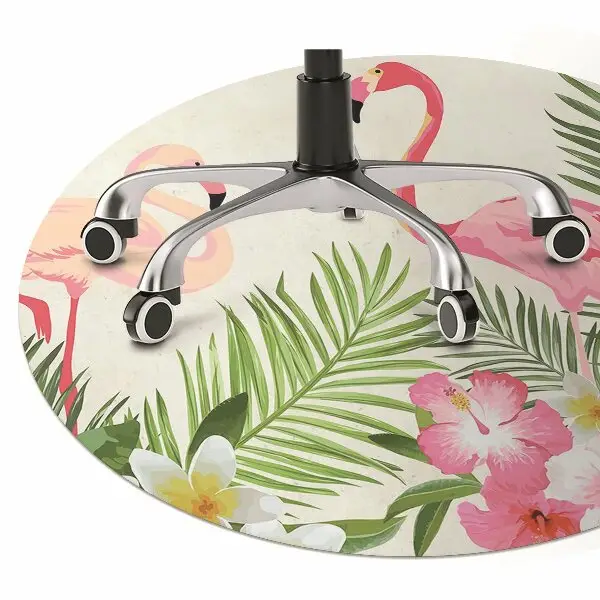 Covorașe pentru scaune două flamingo