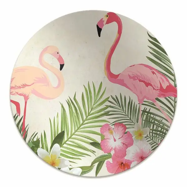 Covorașe pentru scaune două flamingo