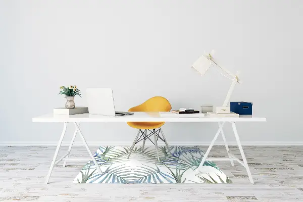 covoras protectie podea frunze tropicale