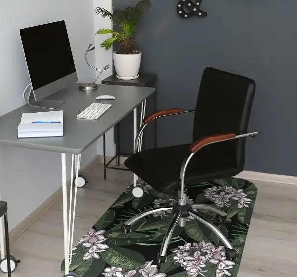 Covoras pentru protectie pardosea flori exotice