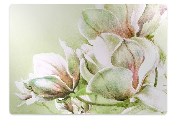 Covoras pentru protectie pardosea flori magnolia