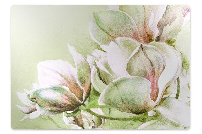 Covoras pentru protectie pardosea flori magnolia