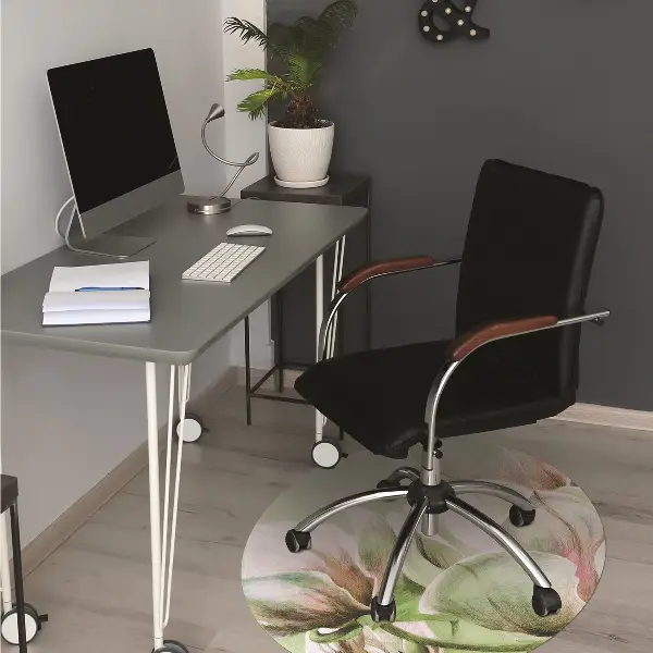 Covoras pentru protectie pardosea flori magnolia