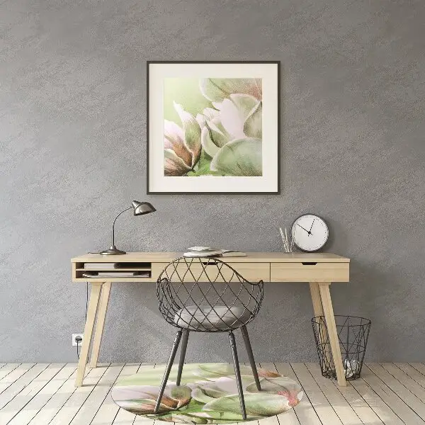 Covoras pentru protectie pardosea flori magnolia