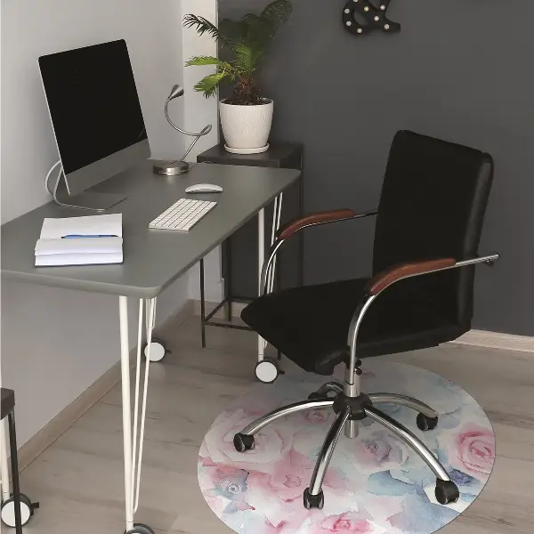 protectie podea scaun pastel flori