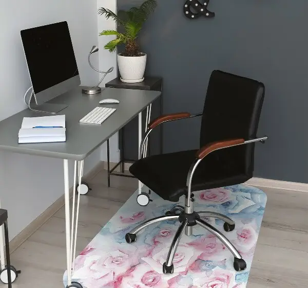 protectie podea scaun pastel flori
