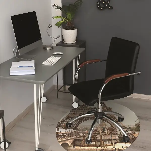 protectie podea birou Turnul Eiffel retro