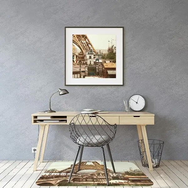 protectie podea birou Turnul Eiffel retro