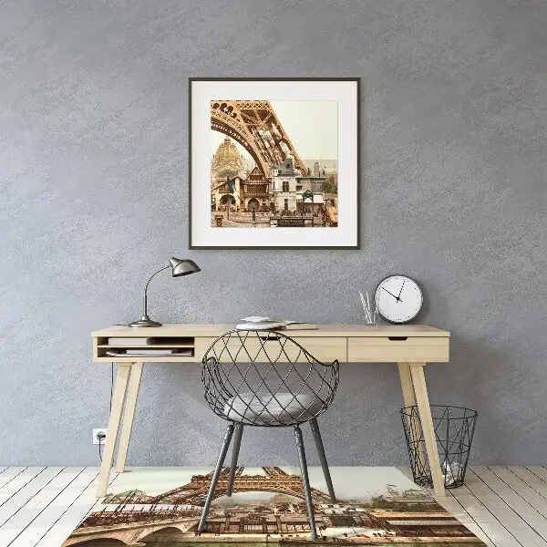 protectie podea birou Turnul Eiffel retro
