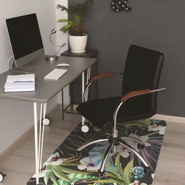 covoras protectie podea cameleon albastru