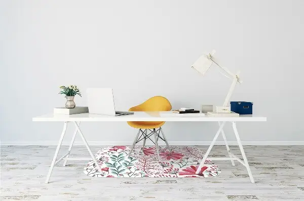 protectie podea scaun birou model floral