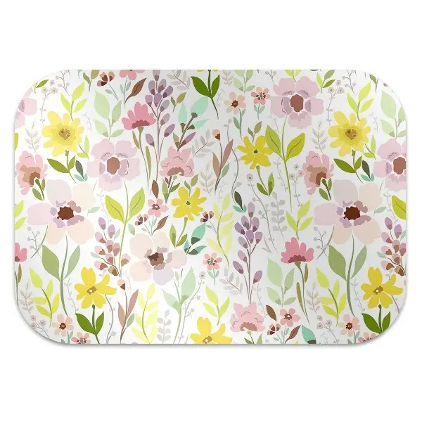 protectie podea scaun flori colorate