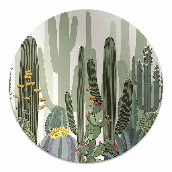 protectie podea birou cactuși înflorire