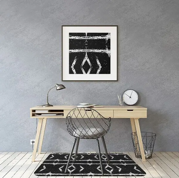 protectie podea scaun birou abstractizare negru
