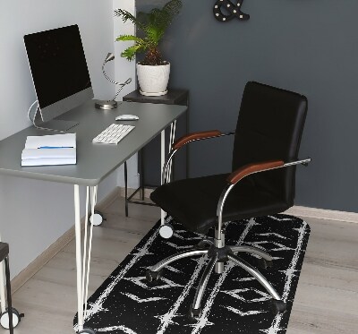 protectie podea scaun birou abstractizare negru