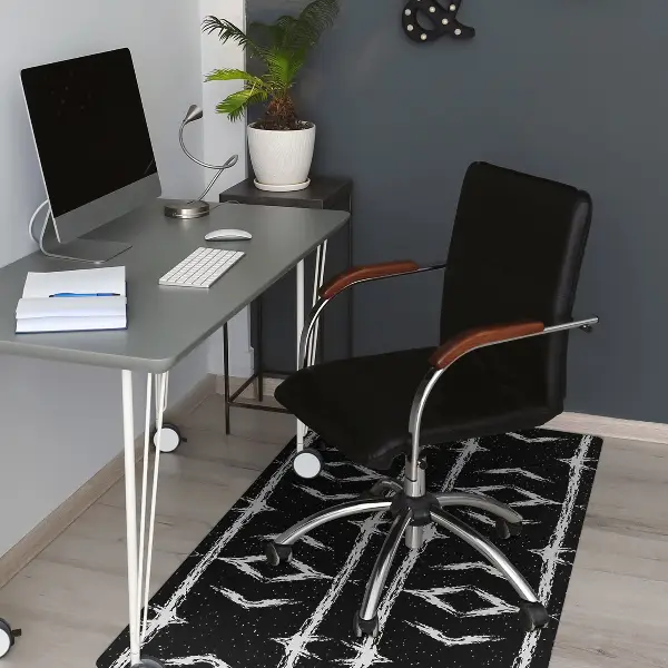 protectie podea scaun birou abstractizare negru
