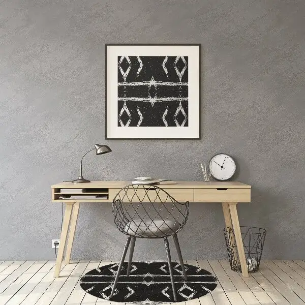 protectie podea scaun birou abstractizare negru