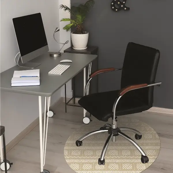 Covoras pentru protectie pardosea forma galben