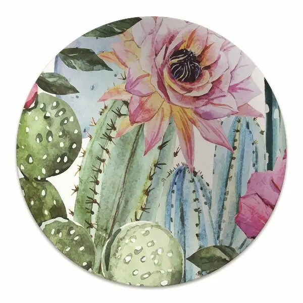 protectie podea scaun birou cactuși colorat