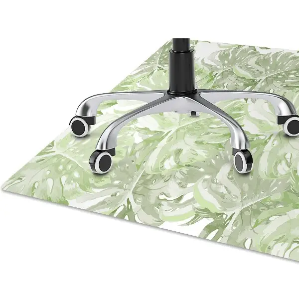 protectie podea scaun birou frunze de monstera