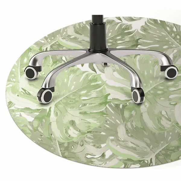 protectie podea scaun birou frunze de monstera