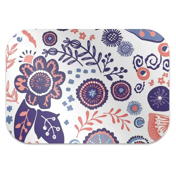 protectie podea scaun birou flori abstracte