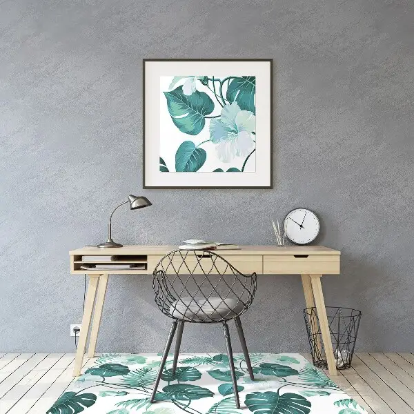 protectie podea scaun frunze tropicale