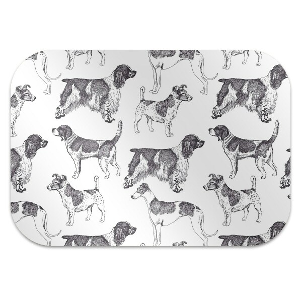 protectie podea birou model de câini