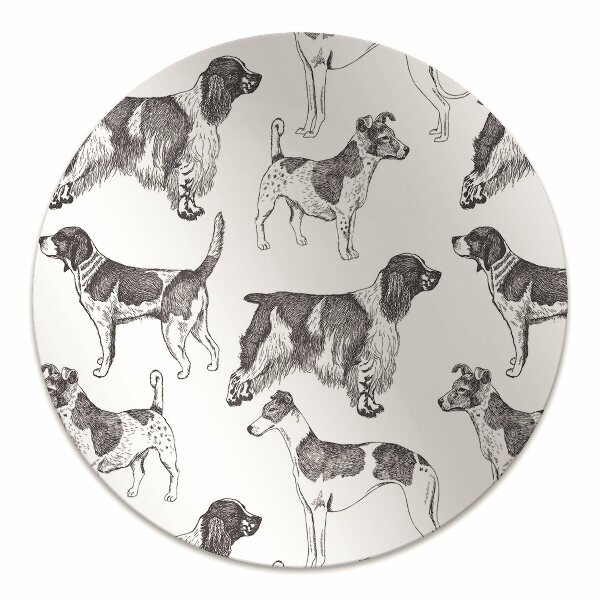 protectie podea birou model de câini