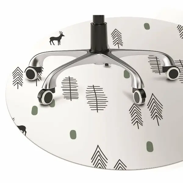 protectie podea scaun birou Cerb în pădure