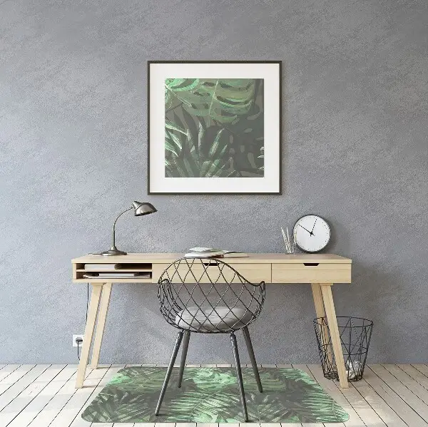 protectie podea scaun birou tropical Monstera