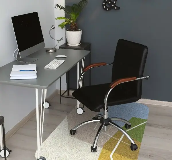 Covoras pentru protectie pardosea figuri geometrice
