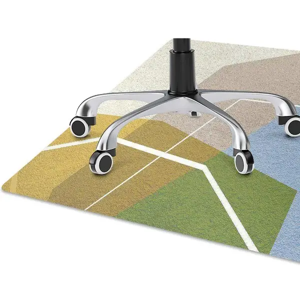 Covoras pentru protectie pardosea figuri geometrice