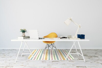 protectie podea scaun birou linii colorate