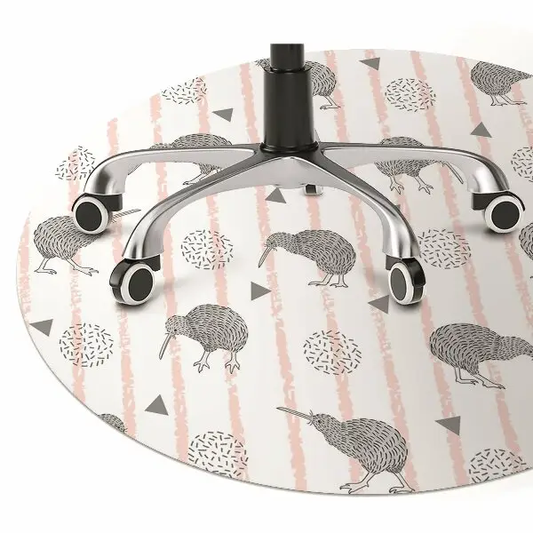 Covoras pentru protectie pardosea Kiwi păsări model
