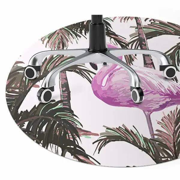 protectie podea birou Flamingos în palmele