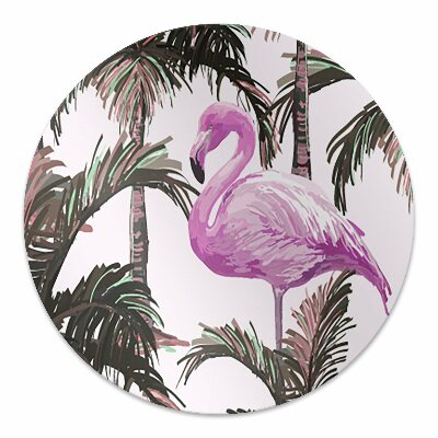 protectie podea birou Flamingos în palmele