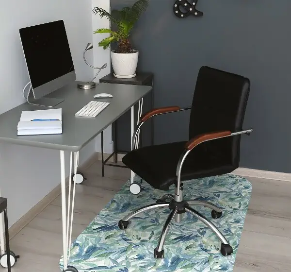 covoras protectie podea frunze pastel