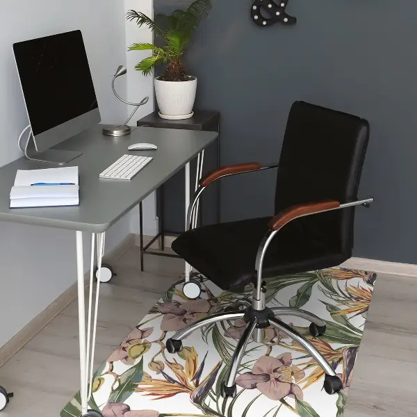 Covoras pentru protectie pardosea frunze botanice