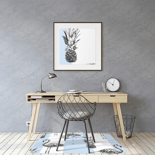 protectie podea scaun birou Flame si ananas