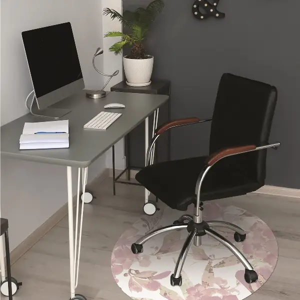Covoras pentru protectie pardosea Pale hibiscus roz