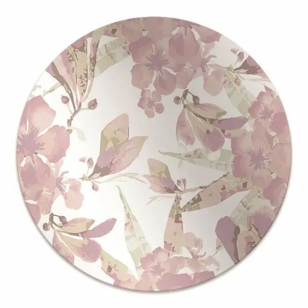 Covoras pentru protectie pardosea Pale hibiscus roz