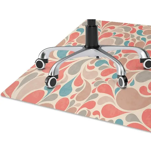 protectie podea birou teardrops colorate