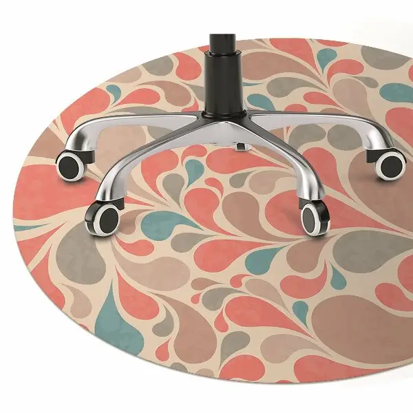 protectie podea birou teardrops colorate