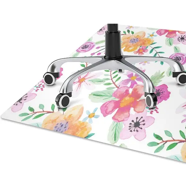 Covoras pentru protectie pardosea desen flori