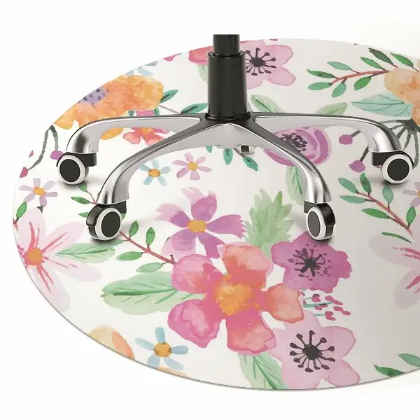 Covoras pentru protectie pardosea desen flori
