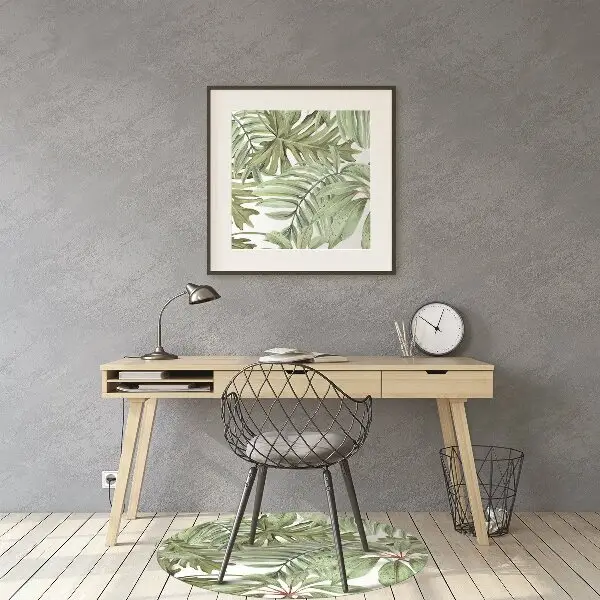 covoras protectie podea frunze tropicale
